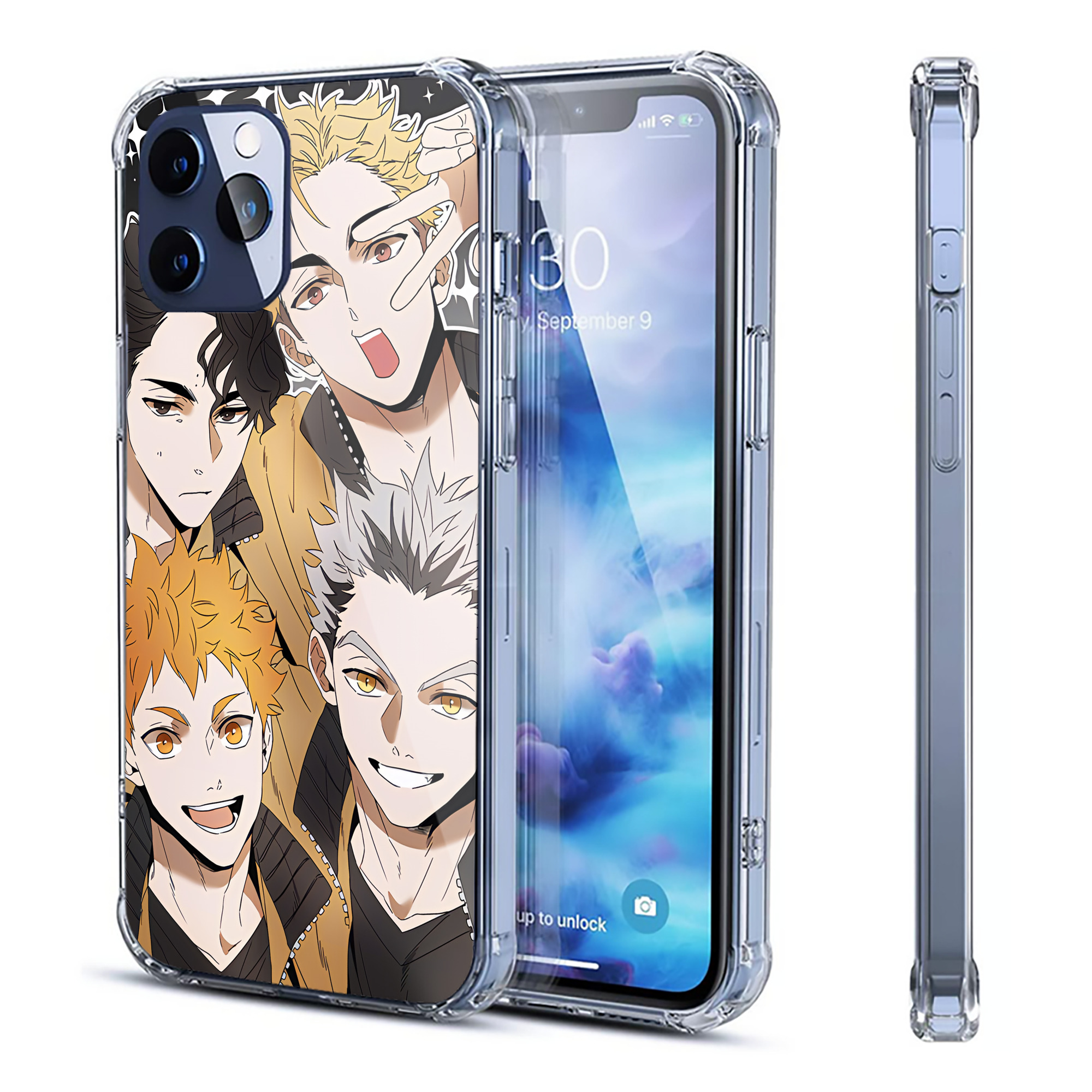（画像用） ハイキュー!! Haikyu!! 【iPhone 12シリーズ対応】透明スマホケース（クリアソフトケース）